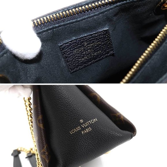 Surene BB Monogram Canvas Black Chain Shoulder Bag - Picture 7 of 9